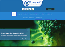 Tablet Screenshot of amarantpharma.com